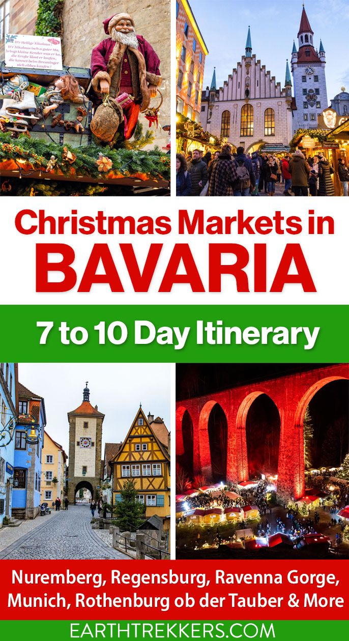 How to plan a German Christmas itinerary to visit the German Christmas markets in Bavaria and Baden-Wurttemberg.