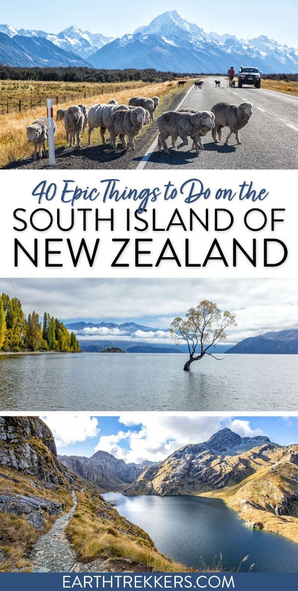Best things to do on the South Island of New Zealand. Queenstown, Wanaka, Christchurch, Milford Sound, and much more.