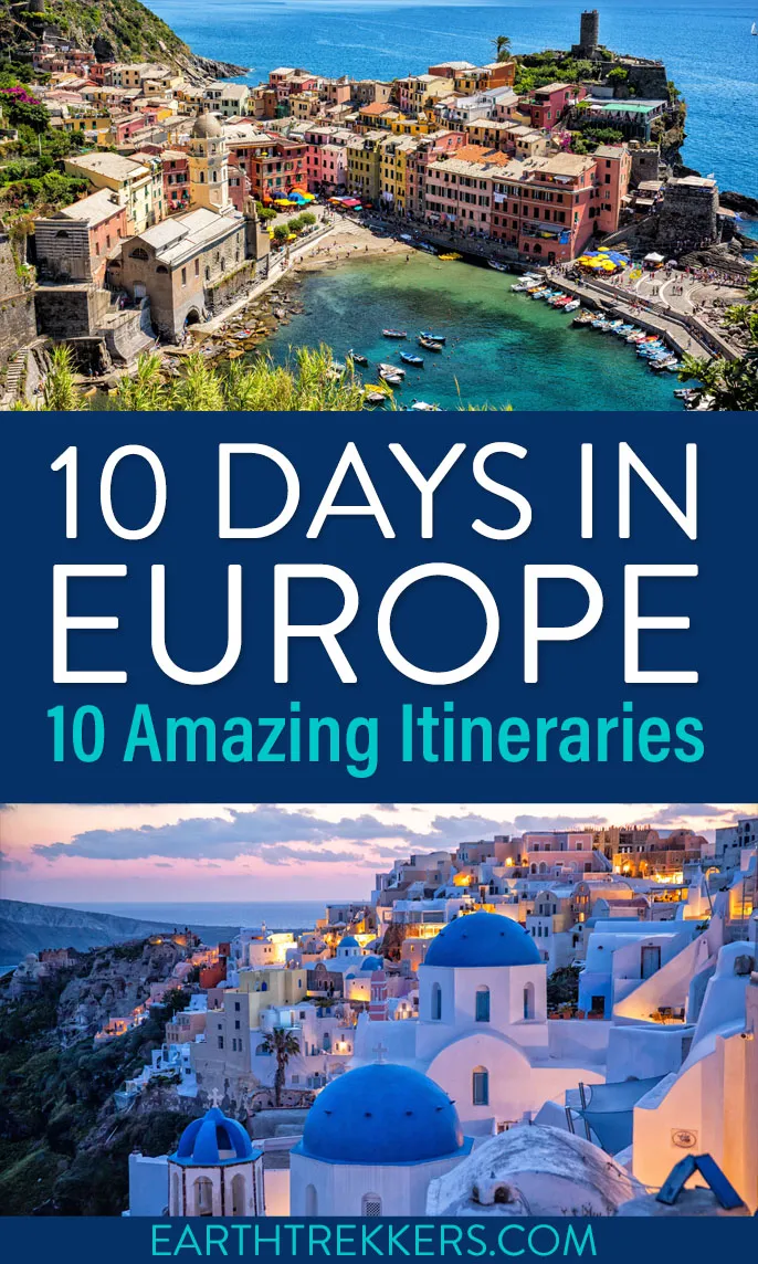10 Day Europe Itinerary. 10 Itineraries for 10 days in Europe, including Paris, Rome, Barcelona, London, Greece, and more.
